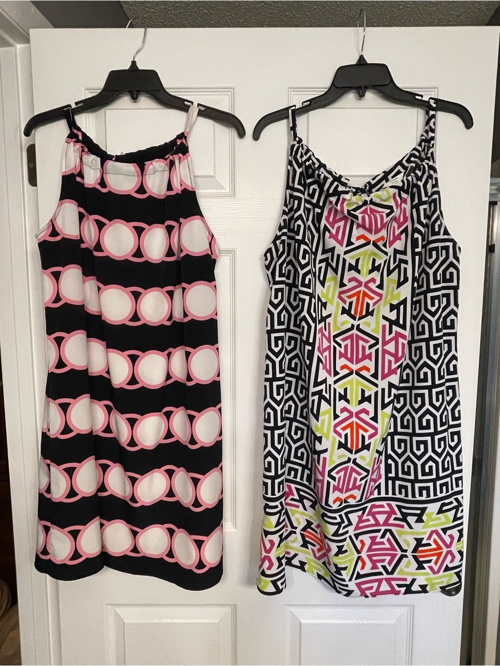 crown & ivy Pink, Navy & White Patterned Mini Dresses Duo